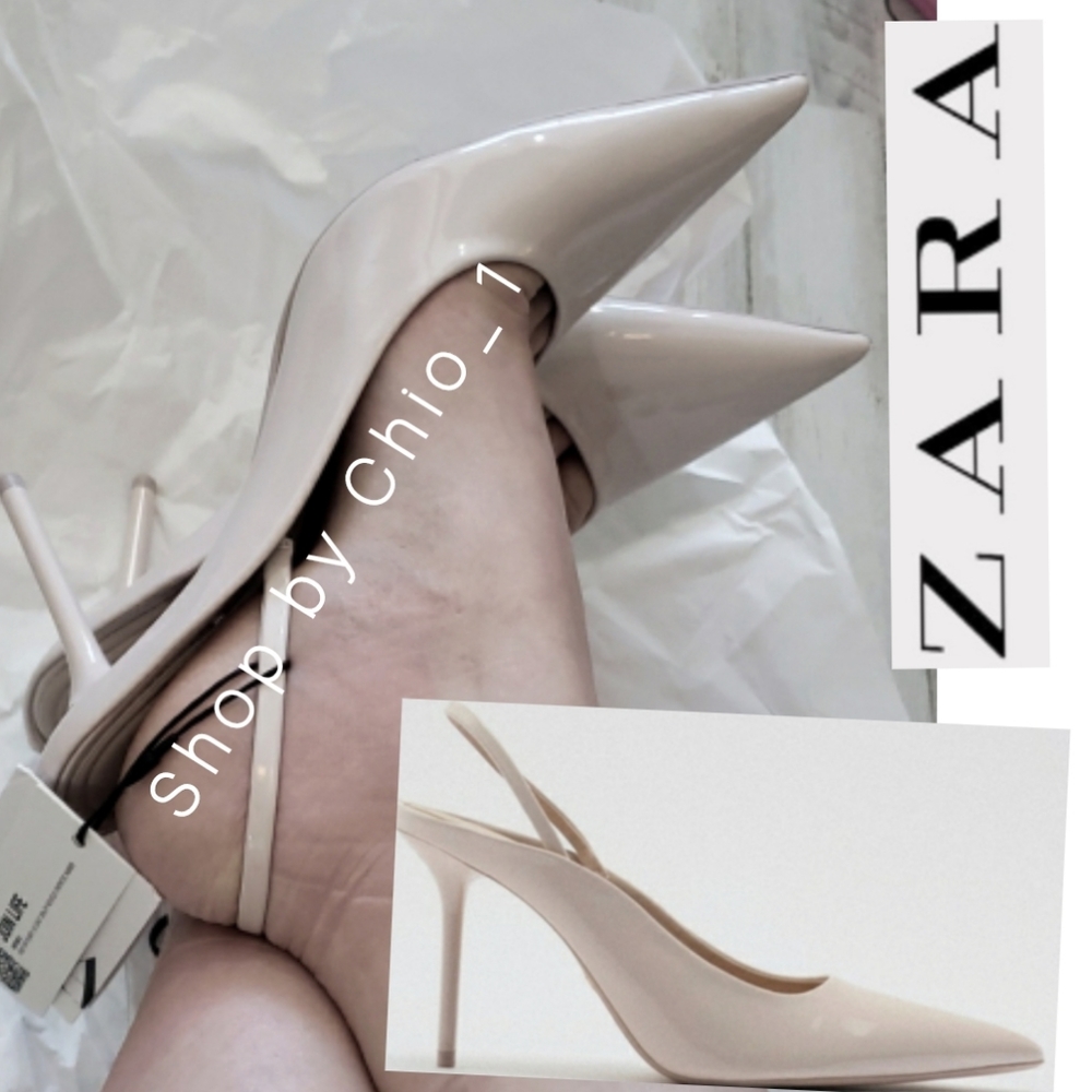 Zara THIN HEEL SLINGBACKS bloggers favorite
